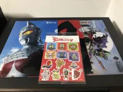 宇佐美　ウルトラマン クリアファイル 3枚セット＆シール