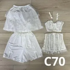 ホワイト ブライダルインナー4点セット C70 ウェディング 結婚式 挙式