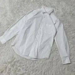【c5532】GU カッターシャツ　長袖　ホワイト