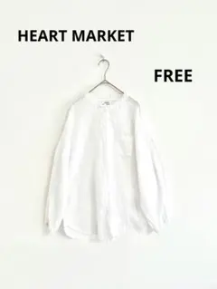 HEART MARKET コットンリネン混紡　フリルシャツ