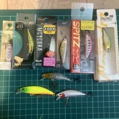 【新品未使用】渓流ミノー9個セット　メテオーラ　アレキサンドラ　バンプバック