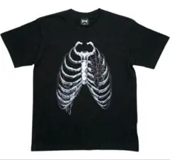 骨格デザイン Tシャツ ブラック