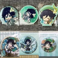 公式正規品　ウェンティ　缶バッジ　ミラー　鏡　メモ帳　原神　特典　立ち絵