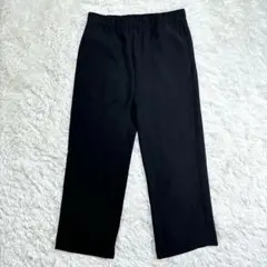 INDIVI ブラック カジュアル ワイドパンツ
