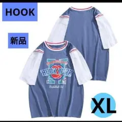 NEW★HOOK・フック★メンズトップス★カットソー・半袖・Tシャツ★XL
