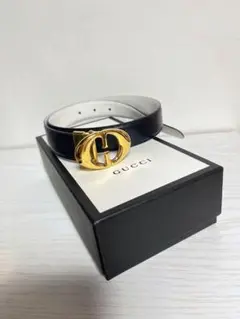 E0307 GUCCI グッチ ベルト ゴールド GGバックル オールドグッチ