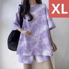 セットアップ Tシャツ ハーフパンツ XL 半袖 レディー 上下セット
