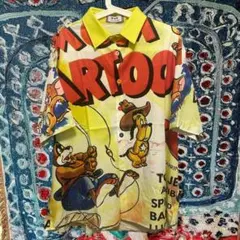 CARTOON トムジェリ 柄シャツ 個性的 派手 お洒落 メンズ 新品