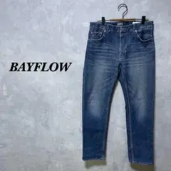 BAYFLOW デニムパンツ テーパード ストレッチ ブルー 2712