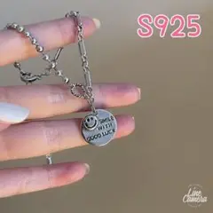 ◆新品◆S925☆シルバーブレスレット☆にこちゃん☆スマイリー☆バングル