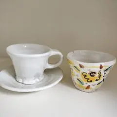 吉岡萬里 Banri yoshioka / 陶器　皿 カップ セット 吉岡萬里 Banri yoshioka / 陶器 皿 カップ セット - メルカリ
