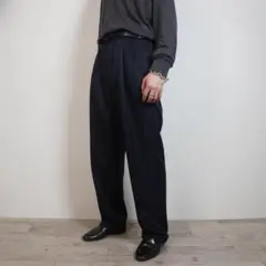 ROUND TREE & YORKE ダブル２タックスラックスパンツ/XW116