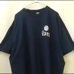GILDAN ilani ロゴ ビッグサイズ Tシャツ ネイビー XL 海外古着