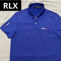 ●アールエルエックスラルフローレン●ポロシャツ 青 ゴルフ S ブルー 半袖
