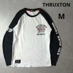 THRUXTON ラグラン長袖カットソー　BIGプリント　y2k　グランジ　M