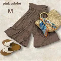 pink adobe ピンクアドベ ワイドパンツ キュロット モカ Mサイズ