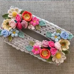 ハンドメイドボックスティッシュケース
