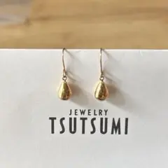★お値下げ★ツツミ ★K10イエローゴールド ピアス♪♪ しずく型