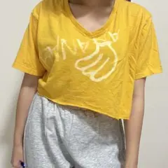 リメイク古着　オモシロT ピチT バナナ　一点物　平成　y2k