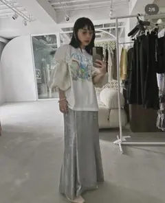 ameri アメリMETALLIC MERMAID SKIRT