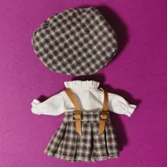 オビツ11・ねんどろいどどーる ブラウンチェック 制服3点セット