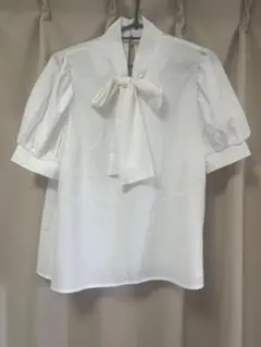 GRL ボウタイパフスリーブブラウス