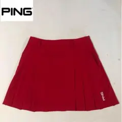 ピン ゴルフ スカート レッド Lサイズ
