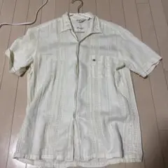 60s 古着　ヴィンテージ　Capri クリーム色 半袖シャツ