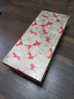 昭和レトロ　ブリキ製　衣料缶　和模様