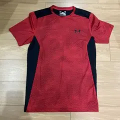 UNDER ARMOUR S 赤 半袖トレーニングTシャツ