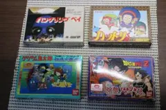 【動作確認済】ファミコンソフト「箱説有4本セット」