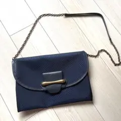 美品 希少 toffu0026loadstone ショルダーバッグ ネイビー メッシュ