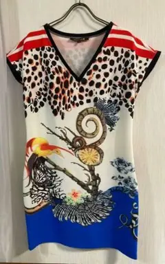 Roberto cavalli ロベルトカバッリ ワンピース Lサイズ 柄