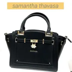 【正規品】samantha thavasa ブラック サマンサベガ ハンドバッグ