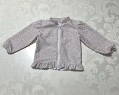 フリル付きラッシュガード 90cm 薄いピンク