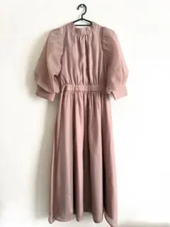 【美品】リボン付き ワンピース ドレス