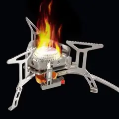 HALIN シングルバーナー CB缶 3500W 防風 BBQ 収納ケース付