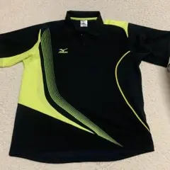 【美品】MIZUNO ミズノ ユニフォーム 半袖ポロシャツ 黒,黄