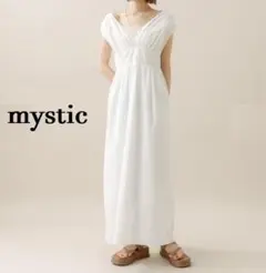 ✨注目✨mystic ミスティック フレンチスリーブ ロング ワンピース