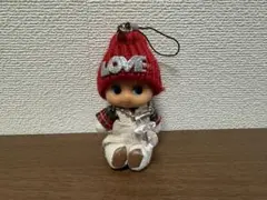 キューピー人形　レトロ　LOVE 希少品　ストラップ　キューピー