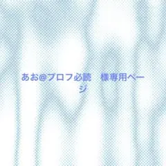 あお@プロフ必読 専用ページ