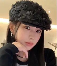 フラワーハンチング帽