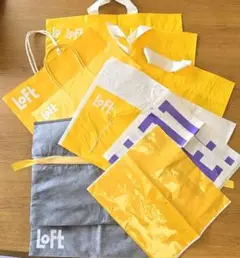 Loft ロゴ入りショップ袋　9枚セット