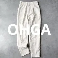 美品　OHGA／ オーガ　ドットジャガードパンツ