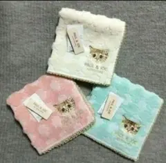 ３枚 新品 ポール&ジョー ヌネット 猫 ハンドタオル