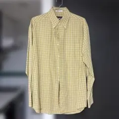 AldrinDuke cotton 長袖シャツ イエロー