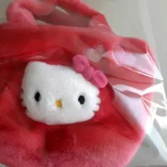 【超希少】ハローキティ　ボアバッグ　平成レトロ　サンリオ　ミニバッグ　レッド