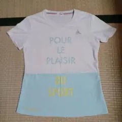 スポーツ Tシャツ ホワイト/水色