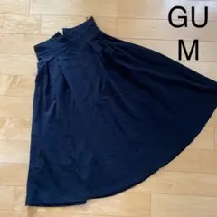 GU 黒色　ロングスカート　M