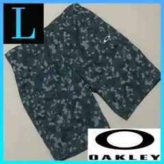 【美品】オークリー Oakley カモフラ柄総柄ハーフパンツ L